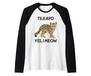 Leopardus Tilcayo Oui, Je miaule Humour Manche Raglan