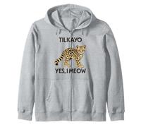 Leopardus Tilcayo Oui, Je miaule Humour Sweat à Capuche
