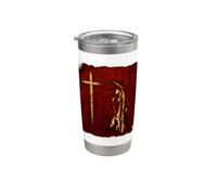 #LeoPepeDesign présente : Jésus, dans le bruit du silence, Gobelet isotherme en acier inoxydable double paroi