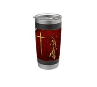 #LeoPepeDesign présente : Jésus, dans le bruit du silence, Gobelet isotherme en acier inoxydable double paroi
