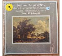 LEOPOLD STOKOWSKI - beethoven: symphony no. 5 / schubert: symphony no. 8 LP