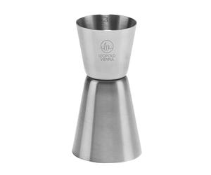 Leopold Vienna Doseur Cocktail, Doseur Alcool, Jigger en INOX 30/50 ML | Doseur Cocktail Double Jigger, Compatible Lave-Vaisselle, pour Préparer vos Cocktails, Ø 4,5 × 9,0 cm
