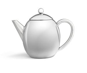Leopold Vienna Dubbelwandige theepot London 1.2L RVS, Silver, 140x228x175