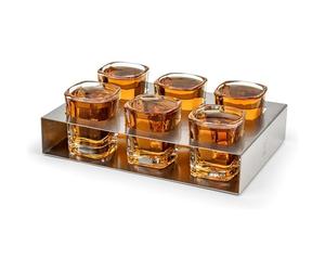 Leopold Vienna - Verres à shot avec plateau - set de 6 verres à shot