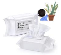 Leopong Leaf Shine Lingettes nettoyantes pour nettoyer et photosynthèse - Nettoyant pour plantes non parfumées pour intérieur et extérieur | 80 lingettes
