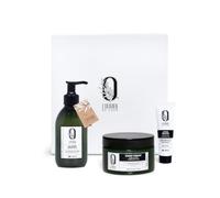 LEOS - Coffret Cadeau Essentiels pour le Corps - Routine Soins Corps 3 Produits - Gel Douche - Baume Hydratant - Crème Mains - Produits Naturels - Bienfaits des extraits d'Olivier - Made in France