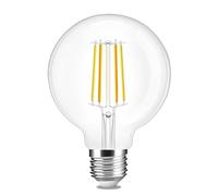 Leo's Light E27 Ampoules LED 12W Edison Vintage G80, Blanc Chaud 2700K, 1200LM, Equivalent à Ampoule Incandescente 100W, Ampoule Rétro à Filament, Rétro Antique Lampe décorative (Clear, 12W)