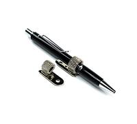 LEO's Lot de 10 porte-stylos en métal à riveter (parallèle) - Porte-stylo pour stylo, instruments d'écriture et articles de bureau - Porte-stylo pour une fixation durable