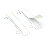 LEO's - Lot de 100 dispositifs de classement auto-adhésifs avec 2 languettes de classement en transparent - Bandes de classement autocollantes pour dossiers, dossiers, cahiers et dossiers