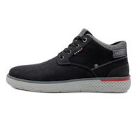 LEOSS ORIGINAL Homme Montante Basket Chaussures de Sport Running Baskets Classic Vintage Sneaker Chaussures de Sport Sport Cuir Business Chaussures MU9557-1 (Blak,41)