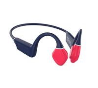 Écouteurs de sport à conduction osseuse Leotec Kuri Bluetooth 5.4 - Autonomie jusqu'à 12 heures - Batterie 180mAh - Résistance IPX5 - Couleur Bleu/Rouge G