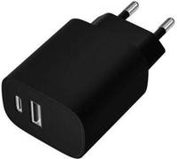 Leotec LECSPH20W2K/ 1xUSB Type-C/ 1xUSB/ Chargeur mural 20W