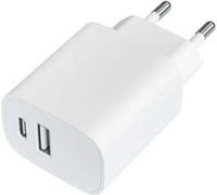 Leotec LECSPH20W2W/ 1xUSB Type-C/ 1xUSB/ Chargeur mural 20W