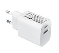 Leotec LECSPH20W2W chargeur d'appareils mobiles Smartphone, Tablette Blanc Secteur Charge rapide Intérieure