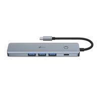 LEOTEC Station d'accueil 6EN1 1USB-C PD100 Alimentation ET DONNÉES 3USB3 0 1HDMI 4K 30HZ