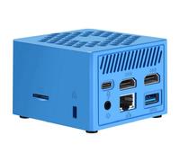 Leotec LEMPC07B barebone PC/ poste de travail Cube Bleu N100
