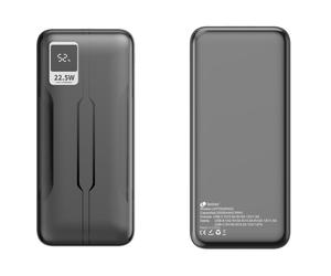 Leotec LEPOW20W22K banque d'alimentation électrique Lithium Polymère (LiPo) 20000 mAh Noir
