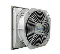 LEOTNNDQ FK6626D-230 280x280mm AC230V 0.82A Fenêtre de Ventilation d'armoire avec écran de Filtre de Ventilateur en Maille de Fer Ensemble Complet