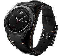 Leotop Bracelet Compatible avec Garmin Fenix 6X/6X Pro/5X/5X Plus/3/3HR/Saphir / D2/Foretrek 601/701/Quatix 3/Tactix Bravo Smartwatch, 26 mm Bracelet de Rechange Rapide en (Noir)
