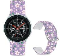 Leotop Bracelet de sport en silicone souple de 22 mm compatible avec Samsung Galaxy Watch 3 45 mm/Galaxy Watch 46 mm/Gear S3 Frontier pour femmes et hommes., 22mm, Silicone, Pas de gemme