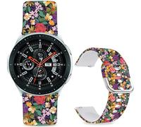 Leotop Bracelet de sport en silicone souple de 22 mm compatible avec Samsung Galaxy Watch 3 45 mm/Galaxy Watch 46 mm/Gear S3 Frontier pour femmes et hommes., 22mm, Silicone, Pas de gemme