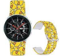 Leotop Bracelet en silicone souple de 22 mm compatible avec Samsung Galaxy Watch 3 45 mm/Galaxy Watch 46 mm/Gear S3 Frontier, bracelet de rechange pour montre intelligente de sport, bracelet de