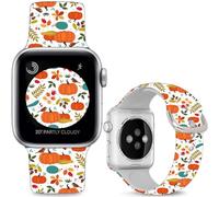 Leotop Bracelets de sport en silicone souple compatibles avec Apple Watch 49 mm/Ultra 46 mm, 45 mm, 44 mm, 42 mm, 41 mm, 40 mm, 38 mm, bracelet à motif imprimé pour iWatch Series SE 10 9 8 7 6 5 4 3 2