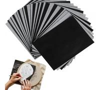 LEOUEANR Lot de 50 feuilles de papier transfert carbone noir A4 pour art, artisanat, travail du bois et projets de bricolage, idéal pour transférer des motifs sur papier, toile et bois