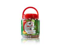 Leovet Leoveties Menthe & Mangue | 1,1 kg | Complément alimentaire pour chevaux | Friandises pour l'entraînement ou comme récompense | Sans arômes artificiels & additifs | Conforme ADMR