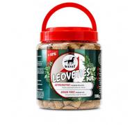 Leovet Pur sans céréales | 1,1 kg | Complément Alimentaire pour Chevaux | pour l'entraînement ou comme récompense | avec Luzerne, tourteau de Lin, Pomme et granulés de Foin | Conforme ADMR