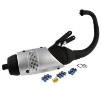 Leovincce Touring 5516 Pot d'échappement pour Yamaha BWS NG Spy MBK Booster Spirit Sky jusqu'à l'année de construction 03