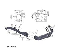 LEOVINCE 80010 Kit Collecteurs Racing Yamaha Tenere 700 19-