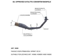 Leovince Convertisseur Catalytique Vespa Sprint/primavera 125 Iget 21-22 16058