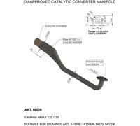Leovince Convertisseur Catalytique Yamaha 16039