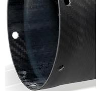 LeoVince Kit de rechange pour silencieux d'échappement, carbone, 122 x 89 x 400 mm