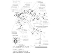 LeoVince Kit de ressort d'échappement de rechange pour système d'échappement long