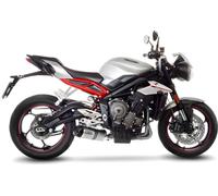 LeoVince LV One Evo Slip-On Pot d'échappement en acier inoxydable pour Triumph