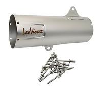 LeoVince Silencieux de rechange en acier inoxydable 370 mm droit