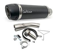 LeoVince silencieux d'échappement GP CORSA EVO RACING Carbone, capuchon en technopolymère & DB-Killer compatible avec Kawasaki Ninja/Z 125 Année 2019-2024 E4 / E5