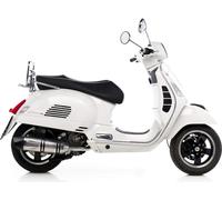 LeoVince SLIP-ON inox SBK LV ONE EVO pour PIAGGIO VESPA GTS 125 SUPER/GTS 250/GTV 250/GTV 250 NAVY/GTS 300 SUPER/GTS 300 SUPERSPORT/GTV 300 VIA MONTENAPOLEONE
