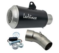 LeoVince SLIP-ON acier inoxydable SBK LV-10 noir pour BENELLI LEONCINO / LEONCINO TRAIL