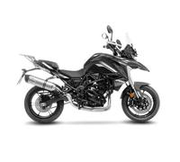 Leovince Lv One Evo Black Edition Benelli Trk 702 Abs 22-23/trk 702 X Abs 22-23 Not Homologated Muffler Argenté Not Homologated