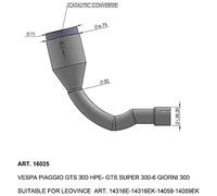 LeoVince Tuyau d'échappement SBK avec catalyseur homologué