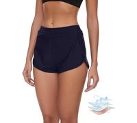 Leovqn Short de Bain menstruel Maillot de Bain Anti-fuites Bas de Bikini intégré Imperméable UV 50+ Adolescente, Bleu Marine M