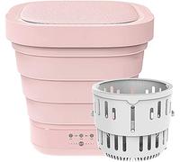 Leowe MNXYJ-WT-TMM Mini machine à laver portable avec fonction de séchage Rose
