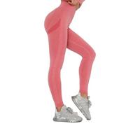 Leoyee Seamless Gym Leggings Power Stretch Pantalon de Yoga Taille Haute pour Les Femmes en Cours d'exécution Leggings d'entraînement