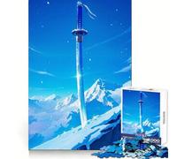 L'Épée de l'Iceberg Puzzle de 1000 pièces pour Adultes pour renforcer Les Liens, se Souvenir, Passer Un Moment Serein et Profiter d'une qualité exceptionnelle 38x26cm