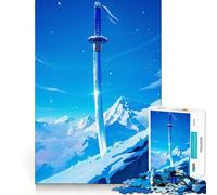 L'Épée de l'Iceberg Puzzle de 1000 pièces pour Adultes pour renforcer Les Liens, se Souvenir, Passer Un Moment Serein et Profiter d'une qualité exceptionnelle 38x26cm