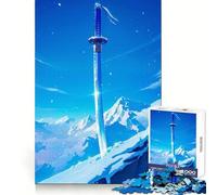 L'Épée de l'Iceberg Puzzle de 1000 pièces pour Adultes pour renforcer Les Liens, se Souvenir, Passer Un Moment Serein et Profiter d'une qualité exceptionnelle 38x52cm