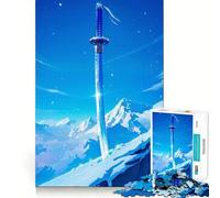 L'Épée de l'Iceberg Puzzle de 1000 pièces pour Adultes pour renforcer Les Liens, se Souvenir, Passer Un Moment Serein et Profiter d'une qualité exceptionnelle 38x52cm